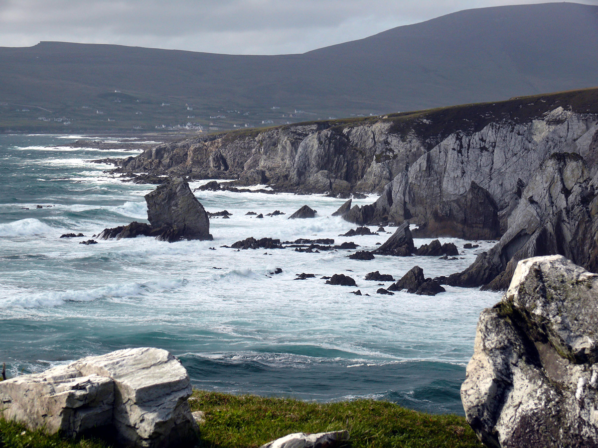 The Stunning White Cliffs of Ashleam Bay: Ashleam, Co Mayo