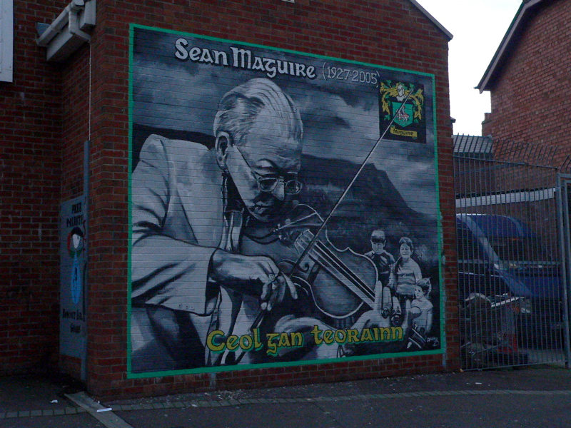 Sean McGuire Music Without Borders Mural: Belfast, Co Antrim
