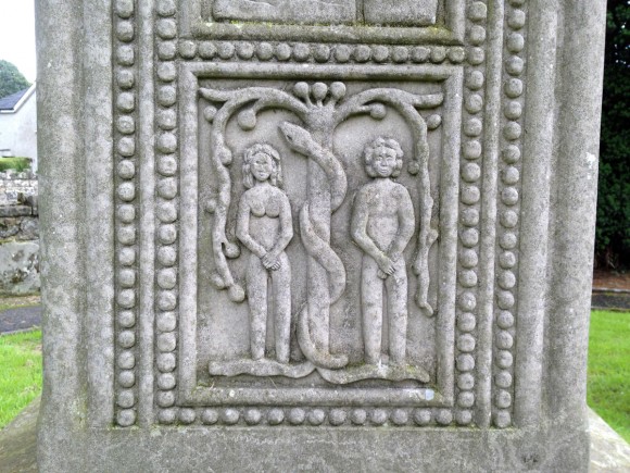 Carving in the Donaghmore High Cross replica - Photo by Corey Taratuta