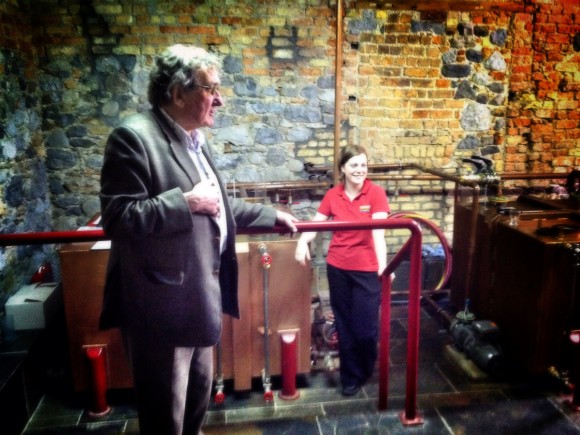 Distillery Manager Brian and Distiller Andrina at Kilbeggan Distillery - Photo by Corey Taratuta