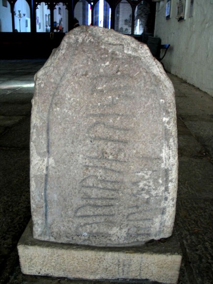 Ogham Stone at St Flannan's Cathedral - Photo by Saints and Stones