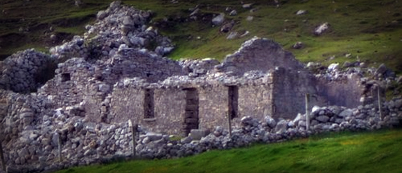 The Ghost Village at An Port, County Donegal