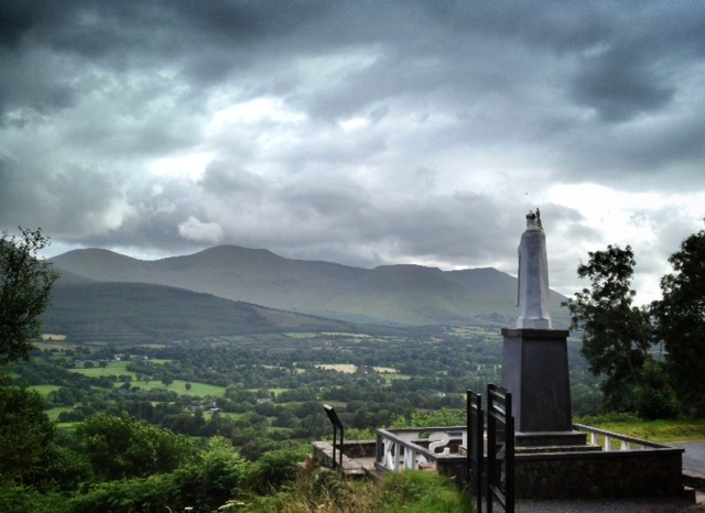 Enjoy the View from the Christ the King Statue: Glen of Aherlow, Co Tipperary