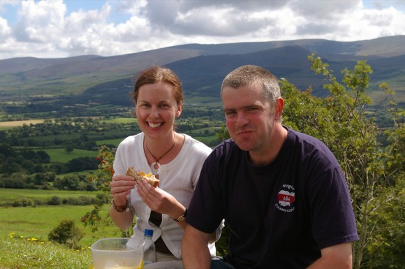 Picnic on Slievenamuck overlooking the Glen of Aherlow