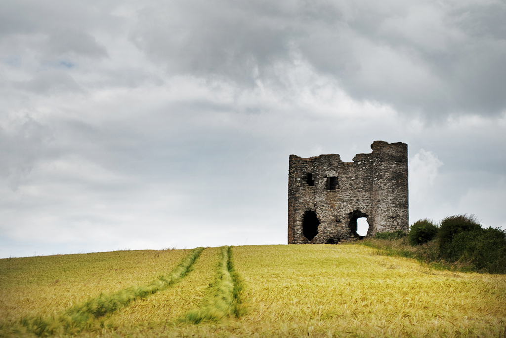 Overlooking Lough Swilly at Burt Castle: Burt, Co Donegal