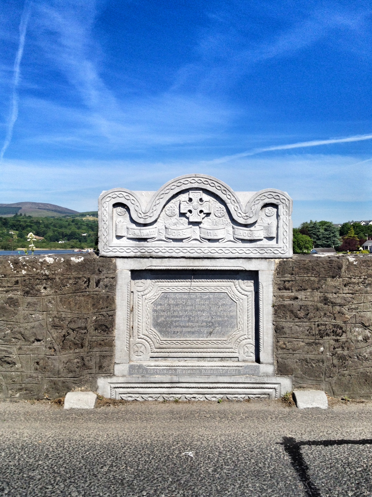 Crossing the Bridge and the IRA Monument: Killaloe, Co Clare